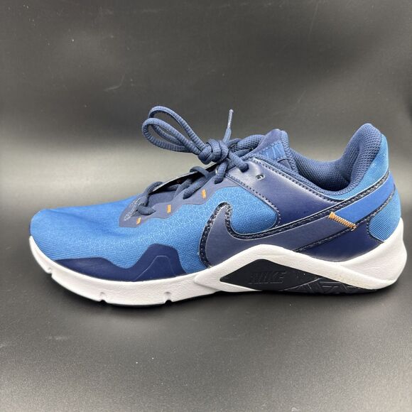 NIKE Legend Essential 2 Low Lace-Up Running Trainer Men Shoes Blue Size 10.5 main image 4